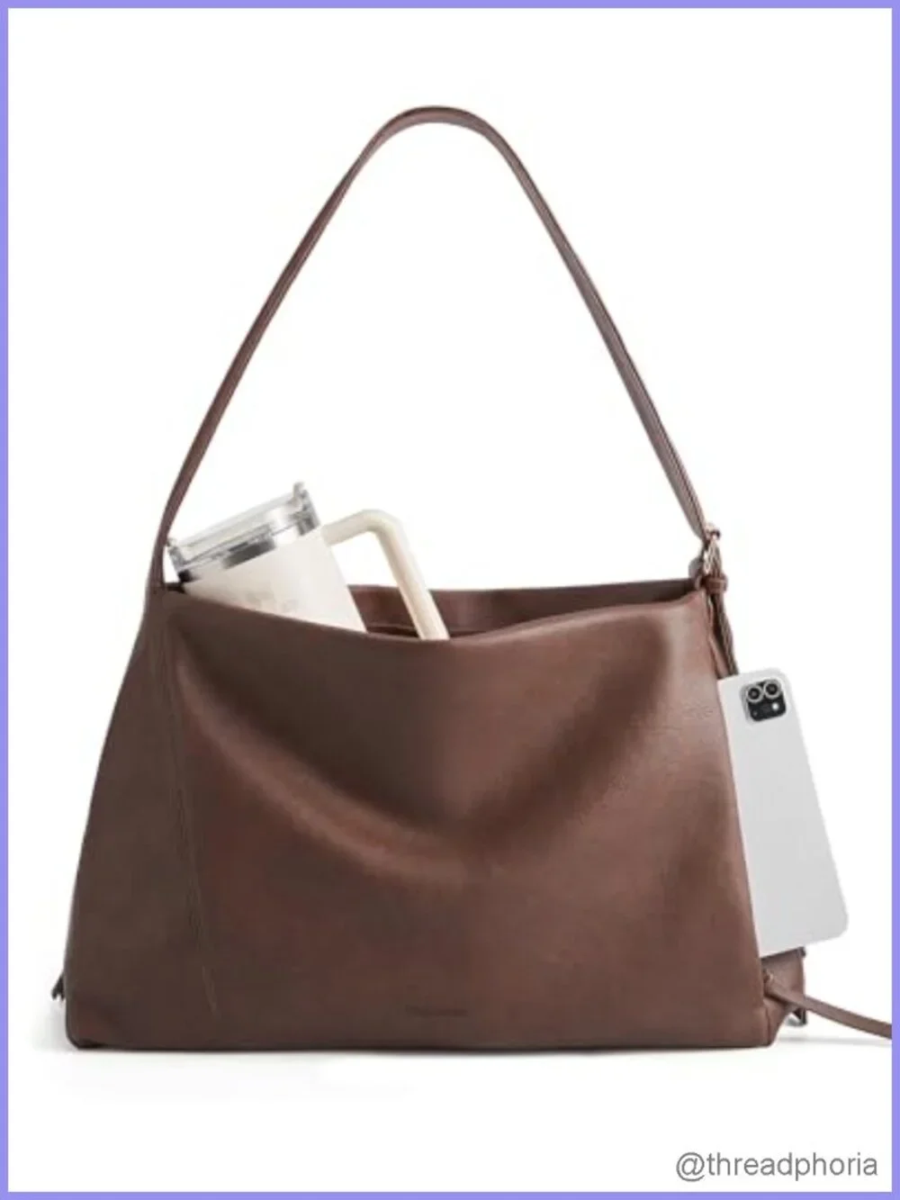 Hobo Bag for Women Leather Shoulder Handbag Tote Purse